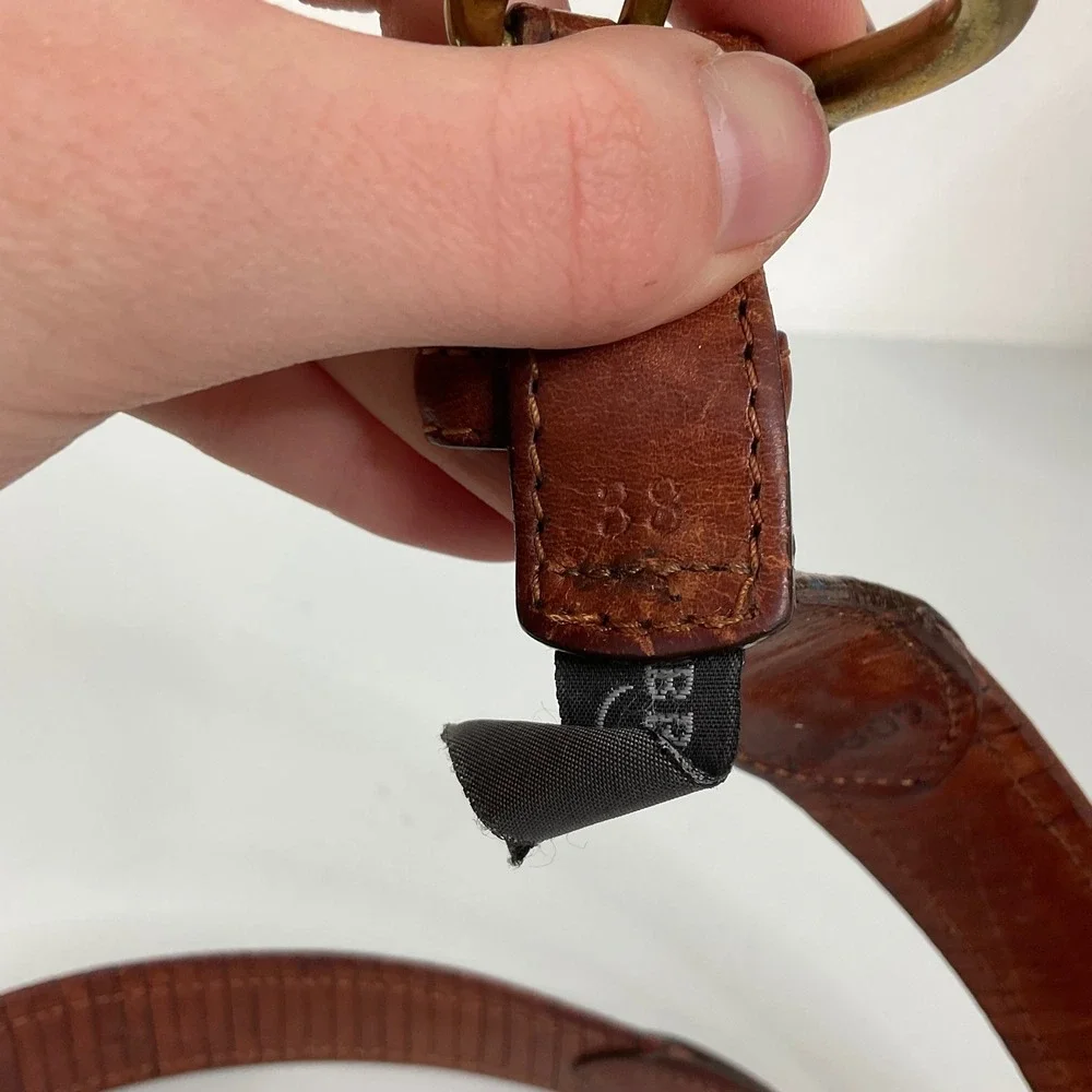 Brighton Brown Leather Belt Size 38‎